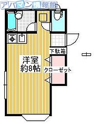 エメラルパーク3 ワンルームの間取図画像