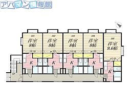 サンステージ 1Kの間取図画像