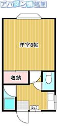 メゾン・ド・ブリラン 1Kの間取図画像