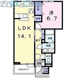 リーブル3 1LDKの間取図画像