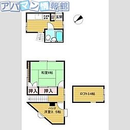 一興ビルC 2DKの間取図画像