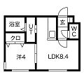 ホープ南7条1階4.5万円