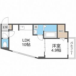 ビッグレジデンス円山 3階1LDKの間取り