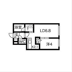 間取図画像 1LDK
