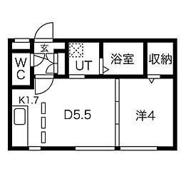 間取図画像 1DK