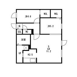 Ts COURT ASABU East 2階/-
