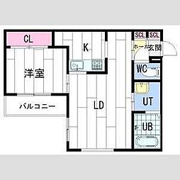 KULTA北13条東II 2階