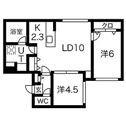 ブランシャールALAIN中の島 2階/203
