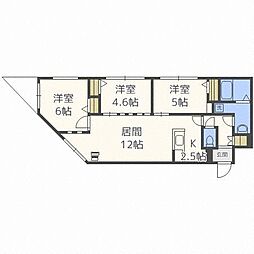 グリーティングス宮の沢 3LDKの間取図画像