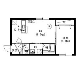 ル・ファール山鼻19条 1LDKの間取図画像