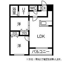 フォルトゥーナ 2LDKの間取図画像