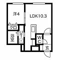 Bluestar中島公園テラス1階5.3万円