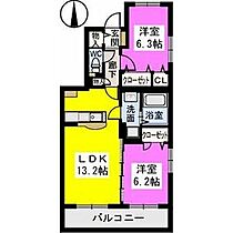 セピアコート弐番館 201 ｜ 福岡県福岡市早良区田村４丁目8-2（賃貸マンション2LDK・2階・60.03㎡） その2