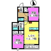 ステラS・T 201 ｜ 福岡県福岡市南区五十川２丁目8-6（賃貸アパート2LDK・2階・56.37㎡） その2