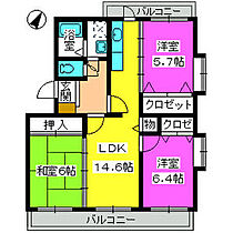 エクセレント大和 201 ｜ 福岡県福岡市南区井尻２丁目37-10（賃貸マンション3LDK・2階・74.00㎡） その2