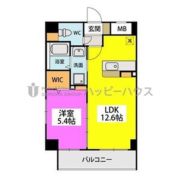 A.WAVE　箱崎南 203｜福岡県福岡市東区社領２丁目(賃貸マンション1LDK・2階・41.80㎡)の写真 その2