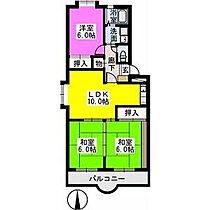 Flower’24 201 ｜ 福岡県糟屋郡粕屋町長者原西３丁目2-30（賃貸マンション3LDK・2階・65.00㎡） その2