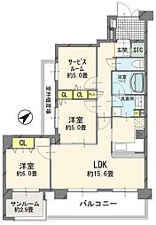 間取図画像 2SLDK