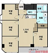 MITSUKI bldg.川添  ｜ 大阪府高槻市川添２丁目5-1（賃貸マンション4DK・3階・55.79㎡） その2