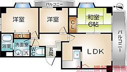 メゾン・ド・プレジール1 3LDKの間取図画像