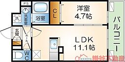 ネストージュ 1LDKの間取図画像