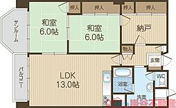 ホワイトハウス穂積 2SLDKの間取図画像