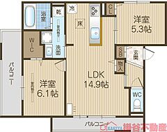 物件の間取り