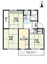 UR岩倉  ｜ 愛知県岩倉市東新町（賃貸マンション3K・5階・45.38㎡） その2