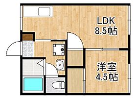 さくらアパート　B棟 102 ｜ 鹿児島県姶良市加治木町朝日町224-2（賃貸アパート1LDK・1階・30.42㎡） その2