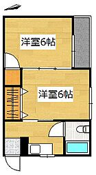 エクセル福島 2Kの間取図画像