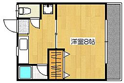 SUNハイツ 1Kの間取図画像