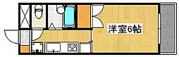 ベイフロント 1Kの間取図画像