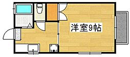 稲冨ハイツ2 1Kの間取図画像
