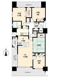 ロワール佐賀駅前ファーストステージ 4LDKの間取り