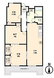 間取図画像 2SLDK