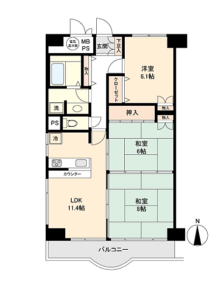 間取りを拡大表示
