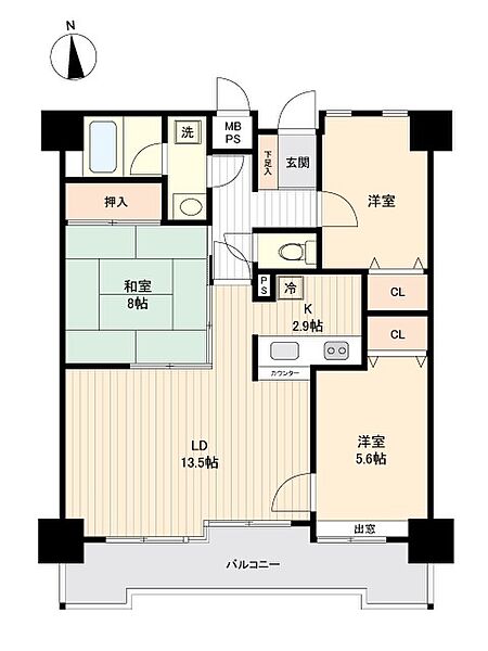 間取りを拡大表示