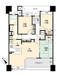 間取図画像 3LDK