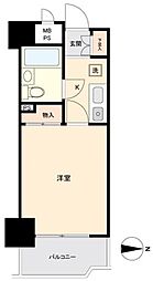 ダイアパレスプレステージ上杉 1Kの間取図画像