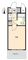 デトム・ワン烏丸一条 1Kの間取図画像