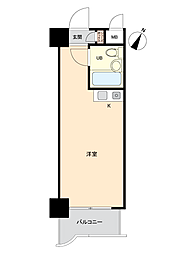ロマネスク渡辺通第2 ワンルームの間取図画像