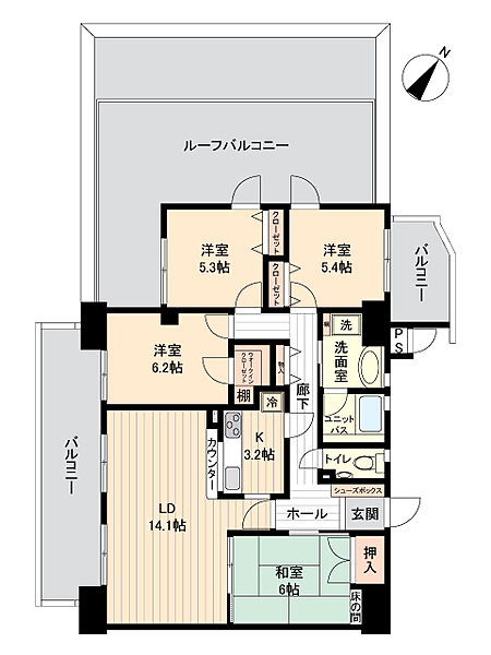 間取りを拡大表示