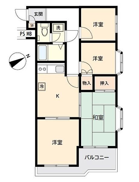 間取りを拡大表示
