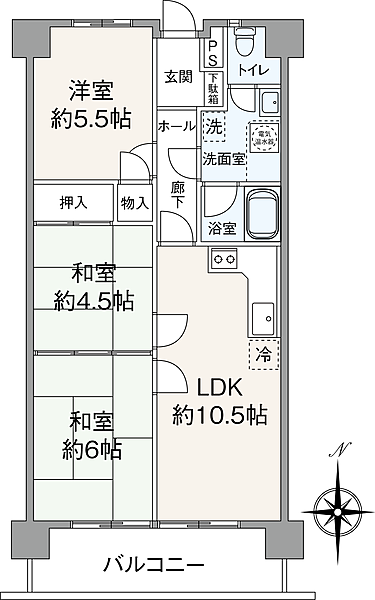 間取りを拡大表示