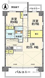 間取図画像 2SLDK