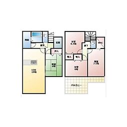 中古戸建　小山市大字間々田 4LDKの間取り
