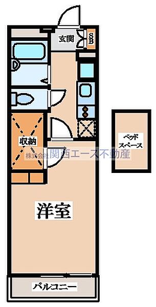 レオパレスきずり ｜大阪府東大阪市衣摺3丁目(賃貸マンション1K・2階・20.81㎡)の写真 その2