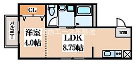 ラナハレ野崎  ｜ 大阪府大東市野崎4丁目（賃貸アパート1LDK・2階・30.58㎡） その2