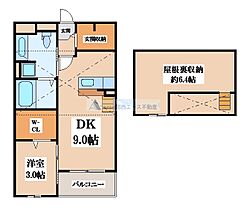 シャルマンフルール  ｜ 大阪府大東市野崎4丁目（賃貸アパート1LDK・2階・33.34㎡） その2