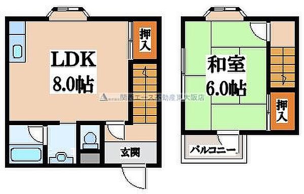 サンライフクローバー ｜大阪府東大阪市吉田5丁目(賃貸アパート1LDK・1階・40.00㎡)の写真 その2